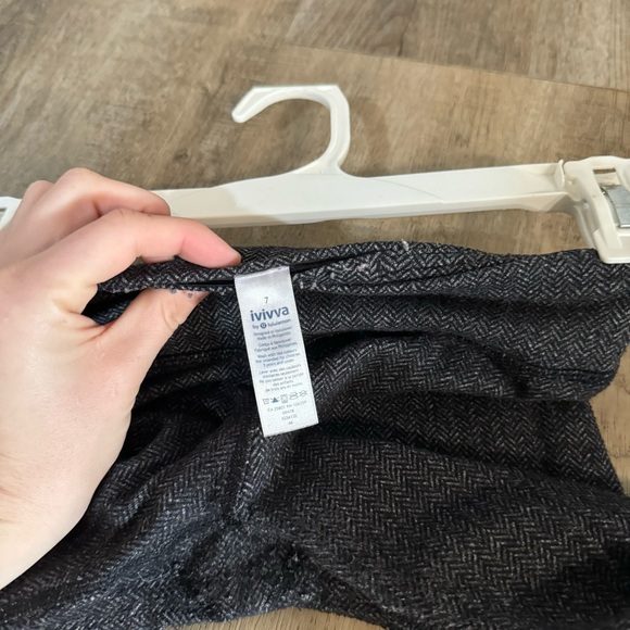 Ivivva Gray Heathered Leggings Size 7 - Picture 2 of 7